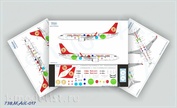 738MAX-017 1/144 Scales Ascensio Decal on the plane Boeng 737-8 MAX (9 Air)