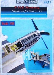 4252 Aires 1/48 add-on Kit P-51D Mustang engine set