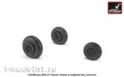 AW48030 Armory 1/48 set of wheel extensions for MiG-19 Farmer with weighted tires