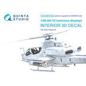 QD48536 Quinta Studio 1/48 3D Декаль AH-1Z Zulu Cobra/Viper включенные дисплеи для наборов QD+48535/QDS-48535 (KittyHawk)