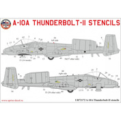 UR72172 UpRise 1/72 Декали для A-10A Thunderbolt, тех. надписи