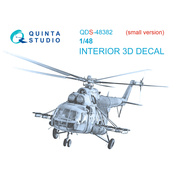 QDS-48382 Quinta Studio 1/48 3D Декаль интерьера кабины Mu-8МТ (Трубач) (Малая версия)