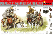 35284 MiniArt 1/35 Американские мотоциклы на ремонте. Специальное издание