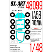 48099 SX-Art 1/48 Окрасочная маска для IA-58 Pukara (Kinetic)