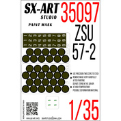 35097 SX-Art 1/35  Окрасочная маска ZSU-57-2 (Трубач)