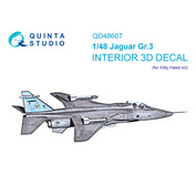 QD48607 Quinta Studio 1/48 3D Декаль интерьера кабины Jaguar Gr.3 (Kitty Hawk)