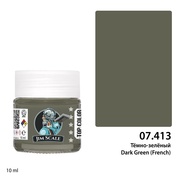 07.413 Jim Scale Краска для моделей спиртовая (7-ая серия) Тёмно-зелёный Dark Green (French)