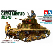 35296 Tamiya 1/35 Итальянский танк Carro Armato M13/40, алюминиевый ствол, фототравление, 2 фигуры