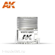 RC003 AK Interactive Краска акриловая White Grey (бело-серый) 10ml 