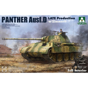 2104 Takom 1/35 Panther Ausf. D Late Production w/ Zimmerit Full Interior Kit