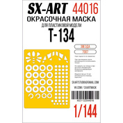 44016 SX-Art 1/144 Окрасочная маска Туполев-134 (Zvezda)