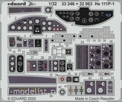 33246 Eduard 1/32 Набор фототравления для He 111P-1