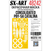48242 SX-Art 1/48 Окрасочная маска Consolidated PBY-5A Catalina (Revell)