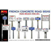 35659 MiniArt 1/35 Французские бетонные дорожные знаки 1930-40-х гг. Парижский регион
