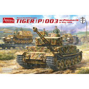 35A059 Amusing Hobby 1/35 Тяжёлый немецкий танк Tiger (P) 003 с Zimmerit в мае 1944 года