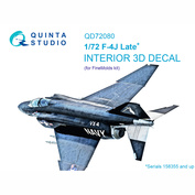 QD72080 Quinta Studio 1/72 3D Декаль интерьера кабины F-4J поздний (FineMolds)