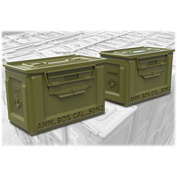 35064 Fury Models 1/35 Американские патронные ящики M2 калибра .50 (Вторая мировая война), 6 шт.   