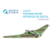 QD32237 Quinta Studio 1/32 3D Декаль интерьера кабины Horten Ho 229 (Zoukei Mura)