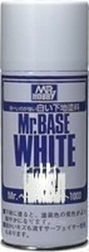 B-518 Gunze Sangyo Primer spray Mr. Base White 1000 (white). Volume: 180 ml.