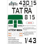 43015 SX-Art 1/43 Paint Mask for Tatra-815 (AVD)