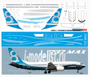 737-800-11 PasDecals 1/144 Scales Decal for Boeing 737-800 MAX