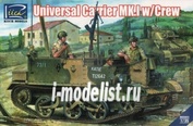 RV35011 Riich 1/35 British light utility armored vehicle, 2 MB Universal Carrier Mk. I with crew