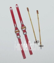 EL040 Plusmodel 1/35 Skis with sticks (skis and ski poles)