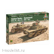 15768 Italeri 1/56 Italian tanks-Semoventi M13/40 - M14/41 - M40 - M41