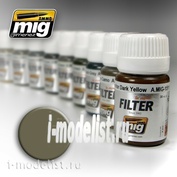 AMIG1507 Ammo Mig Filter Brown for yellow-green (TAN FOR YELLOW GREEN)