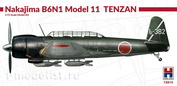 72015 Hobby 2000 1/72 Nakajima b6n1 Model 11 Tenzan Aircraft