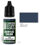1840 Green Stuff World Акриловая краска цвет - Мираж синий 
