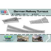 HobbyBoss 1/72 82909 German Railway Turnout (rails)