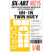 48215 SX-Art 1/48 Окрасочная маска UH-1N Twin Huey (Kitty Hawk)