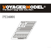 PE16001 Voyager Model photo etched parts for 1/16 WWII German Clamps & Clasp early type