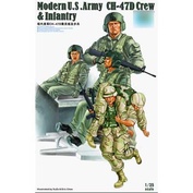 00415 Трубач 1/35 Modern U.S .Army Ch-47d Crew & Infantry