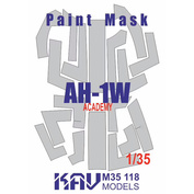 M35 118 KAV Models 1/35 Paint Mask for AH-1W Super Cobra
