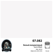 07.082 Jim Scale Краска спиртовая Белый полуматовый