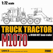 72C02 Sabre Model 1/72 M1070 TRUCK TRACTOR & M1000 HET Semi-trailer