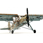 61100 Tamiya 1/48 Fieseler Fi 156C Storch, with a set of photo etching, with figures of Rommel, and other German generals, with figures of pilots.