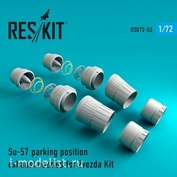 RSU72-0053 RESKIT 1/72 Реактивные сопла для арт. 7319 (Звезда) (стояночное положение)