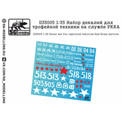 D35005 SG Modeling 1/35 A set of decals for captured equipment in the service of the Red Army