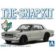 05882 Aoshima 1/32 Автомобиль Nissan Skyline 2000 GT-R - Серебро (The Snap Kit)