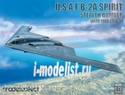 UA72206 Modelcollect 1/72 USAF B-2A Spirit Stealth Bomber with Mop GBU-57