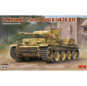 RM-5036 Rye Field Model 1/35 Немецкий танк Pz.Kpfw.VI Ausf.B (VK 36.01) с 75-мм пушкой и рабочими траками