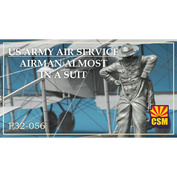 F32-056 Copper State Models 1/32 Лётчик Авиационной службы Армии США, одетый в лётный комбинезон