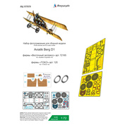 072079 Микродизайн 1/72 Набор афтемаркета для Aviatik Berg DI (Восточный экспресс)