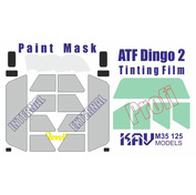 M35 125 KAV models 1/35 Paint mask for glazing ATF Dingo 2 PRO (Revell)