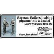 F32-043 Copper State Models 1/32 Немецкие моряки с голубями