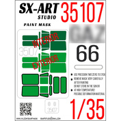 35107 SX-Art 1/35  Окрасочная маска 66 + зеркала