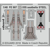 FE907 Eduard 1/48 Фототравление для модели Суххой-35S seatbelts STEEL